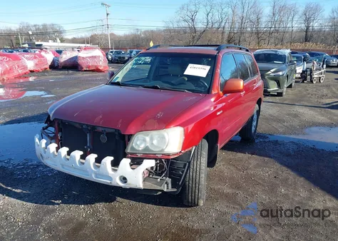 2001 Toyota Highlander V6 z USA, uszkodzony, nr VIN JTEHF21A810028985